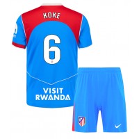 Atletico Madrid Koke #6 Tretí Detský futbalový dres 2025-26 Krátky Rukáv (+ trenírky)